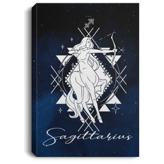 Sagittarius Zodiac Wall Art Canvas