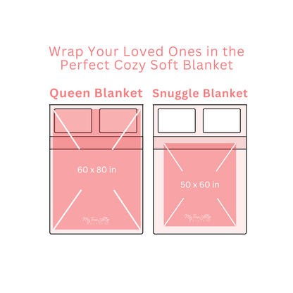 To My Grandma Christmas Gift, You Are My Sunshine' Queen Blanket