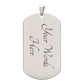 To My Son Believe In Yourself As Much As I Do Love Dad Dog Tag