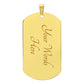 To My Son Believe In Yourself As Much As I Do Love Dad Dog Tag